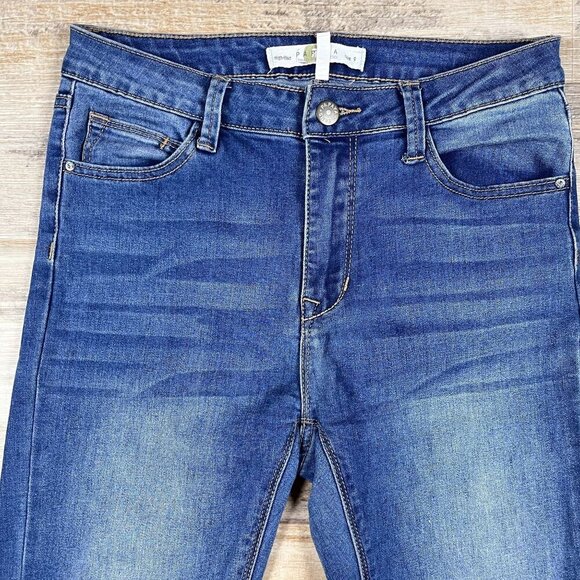 Papaya High-Rise Raw Hem Whisker Ripped Jeans Size 9 - Picture 6 of 7